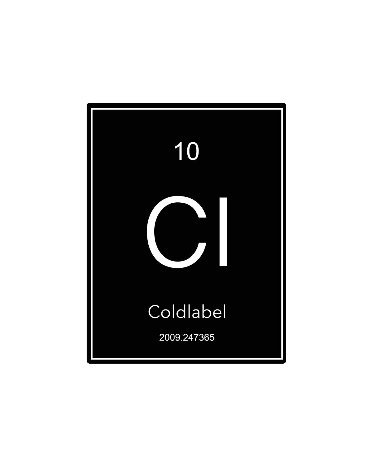 Coldlabel periodic logo