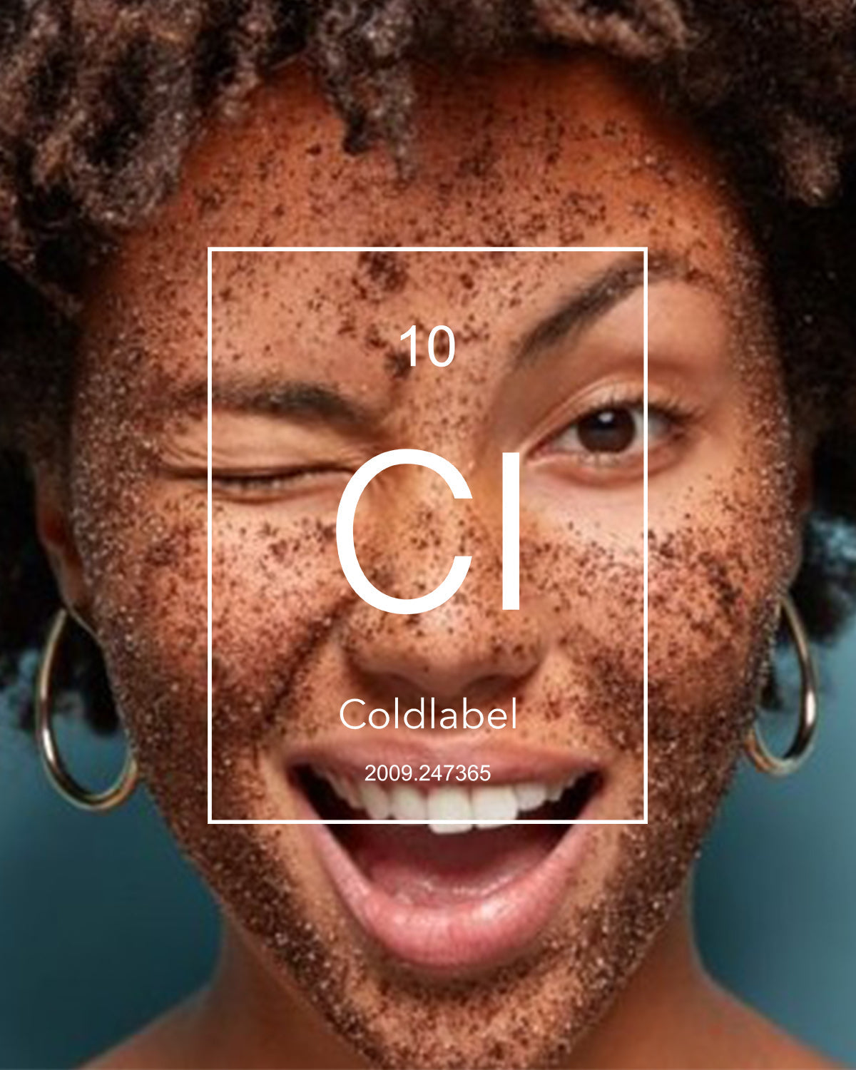 black woman facial scrub