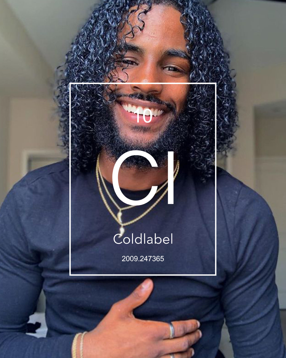 black man shiny hair