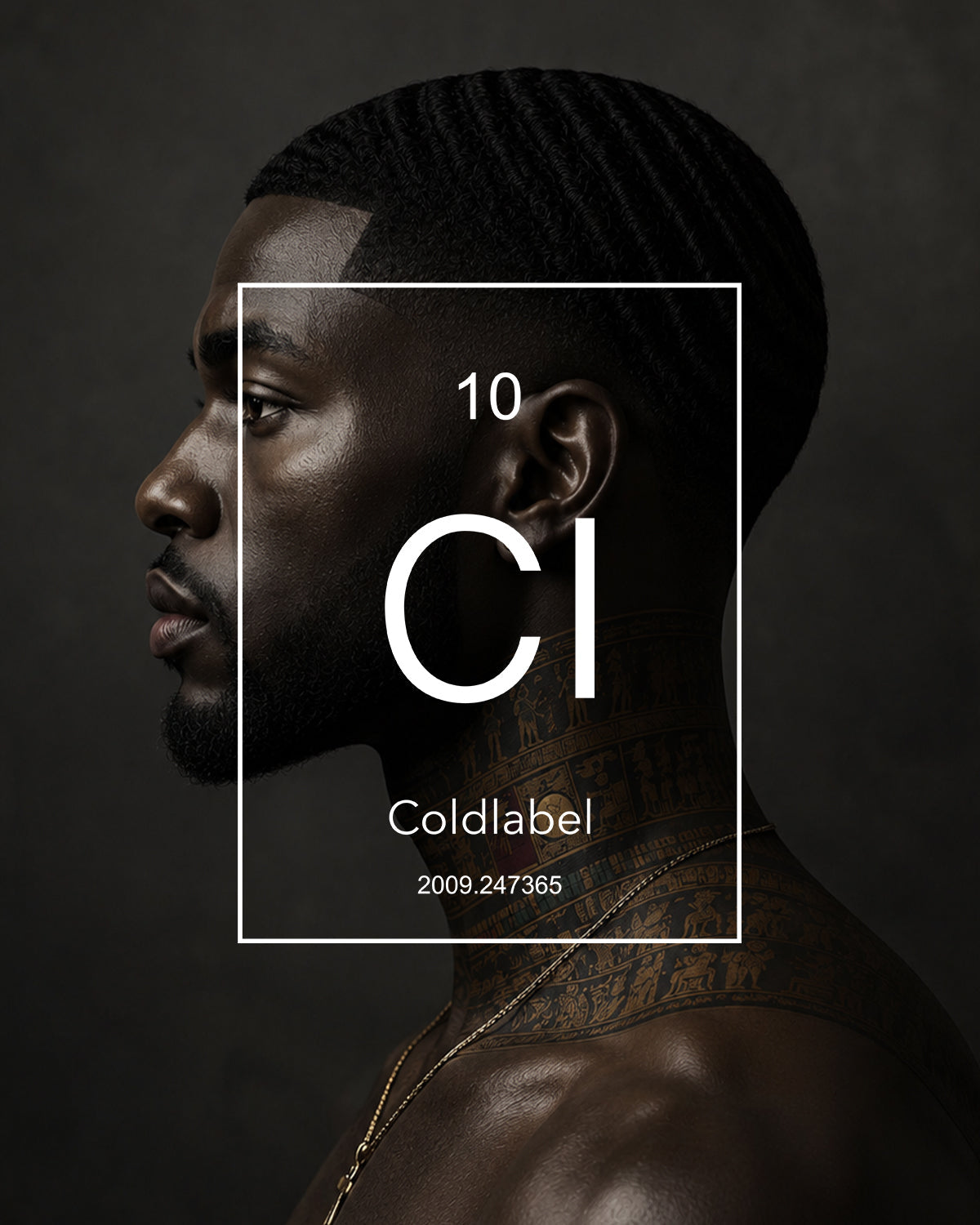 black man waves side profile