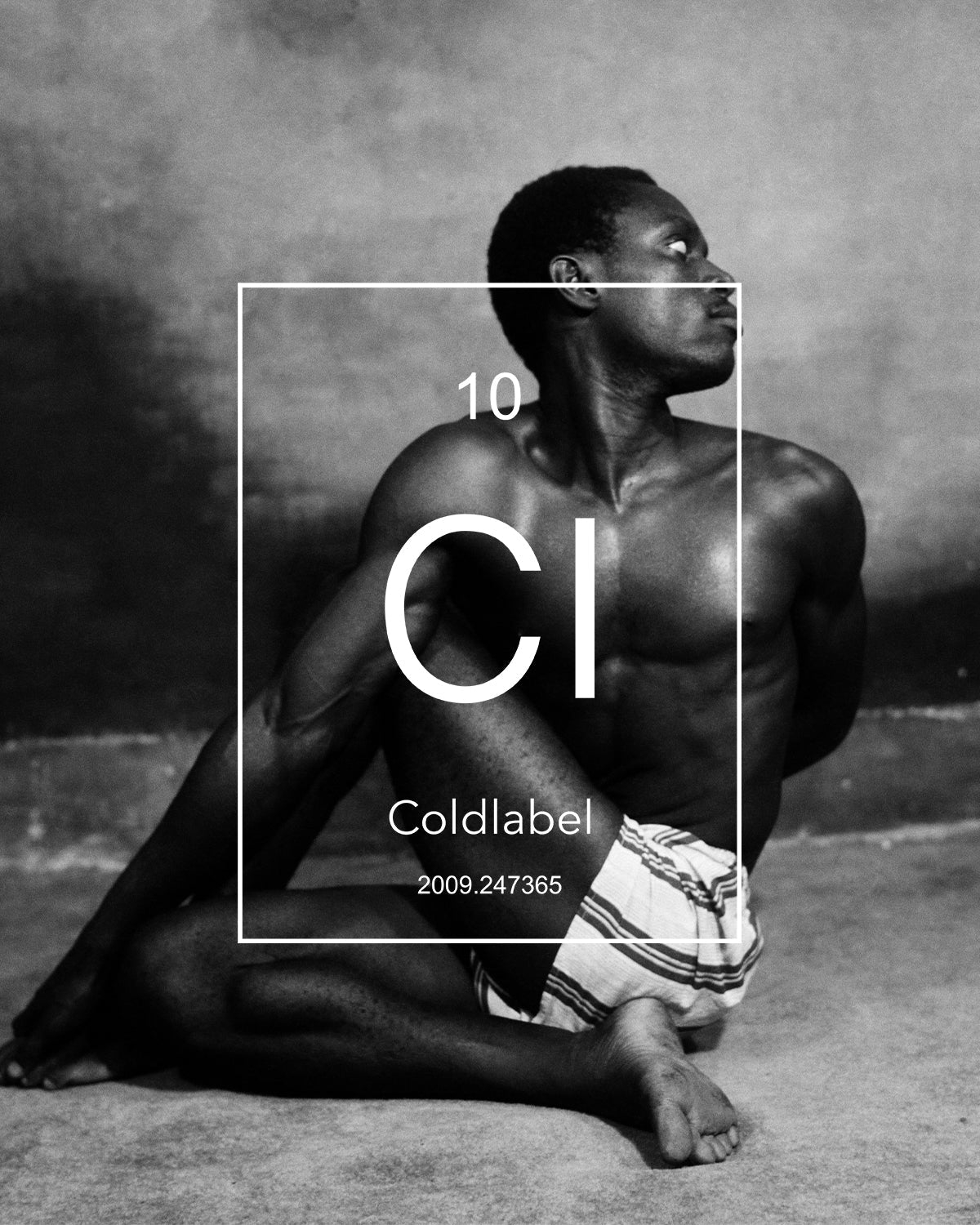 Black male elephant pose