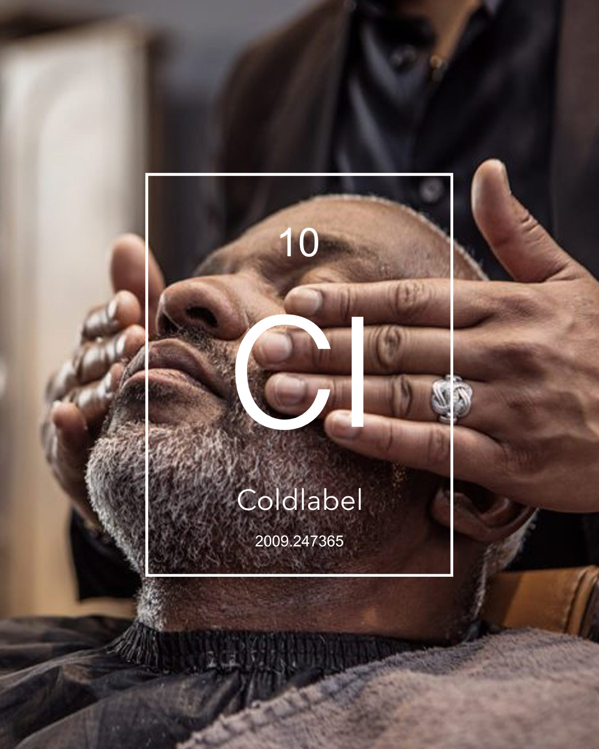 Man receiving facial