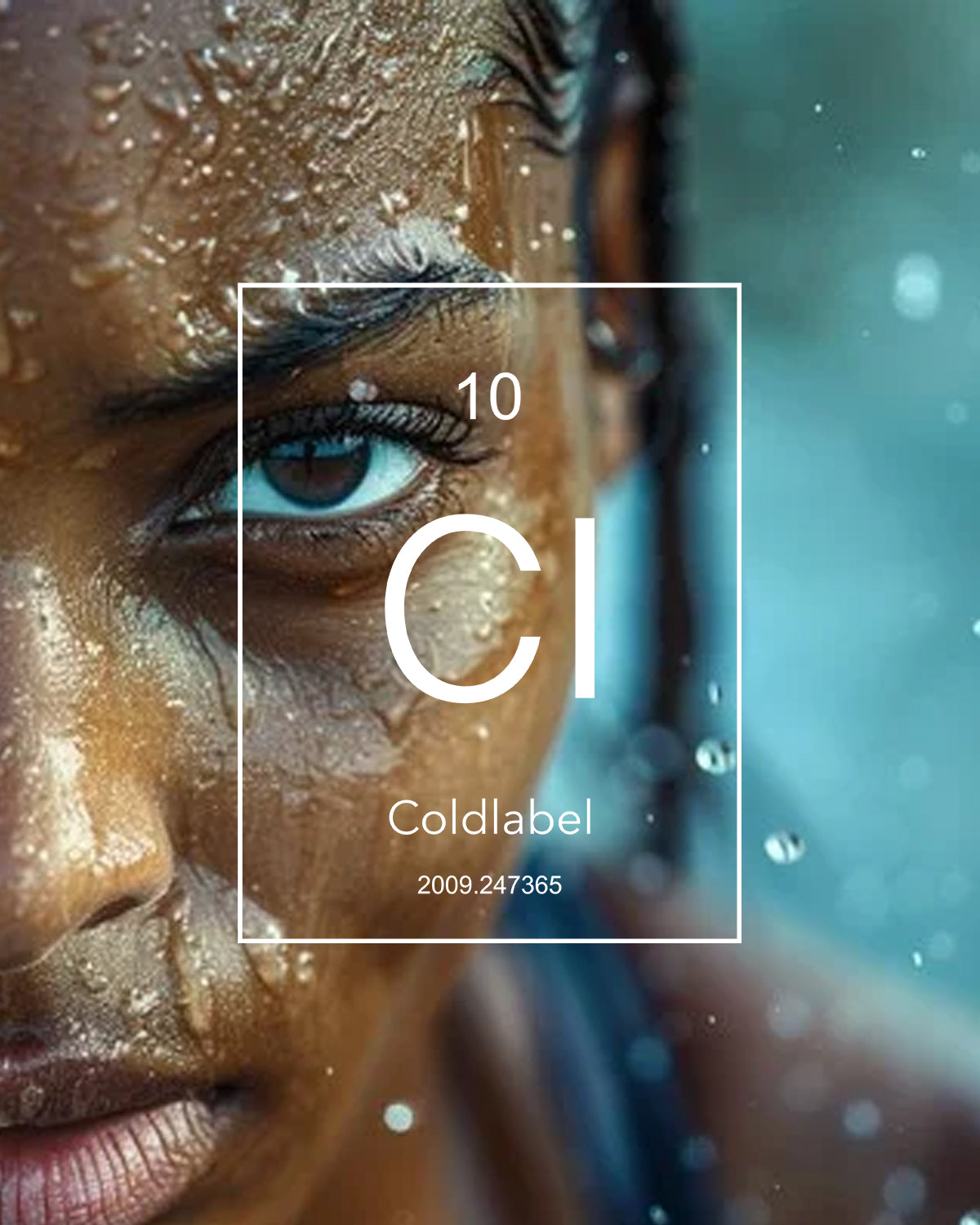 woman drenched in water