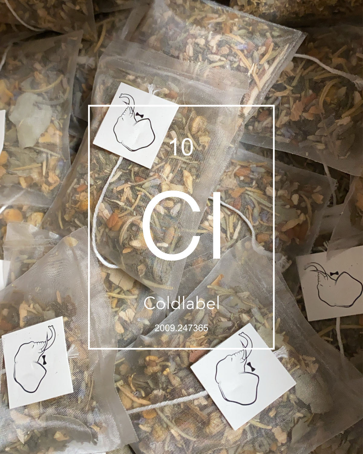 Coldlabel herbal tea bags