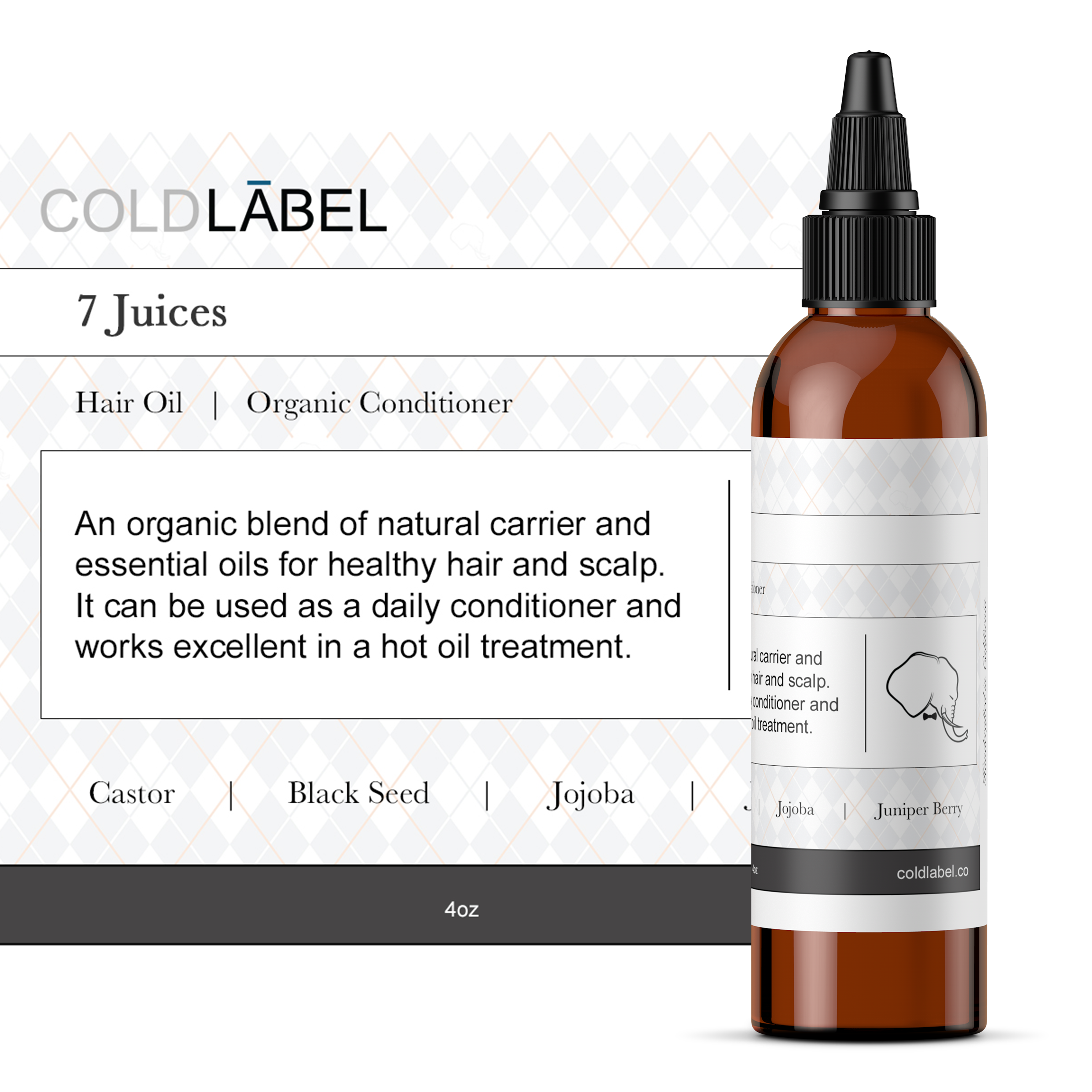 7 Juices Hair Oil 4oz