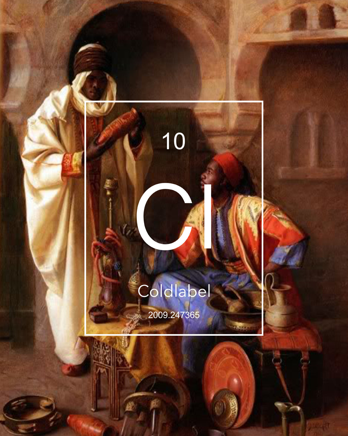 Ancient moor holding canister