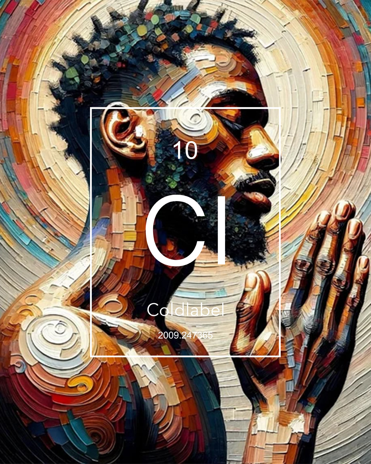black man praying art