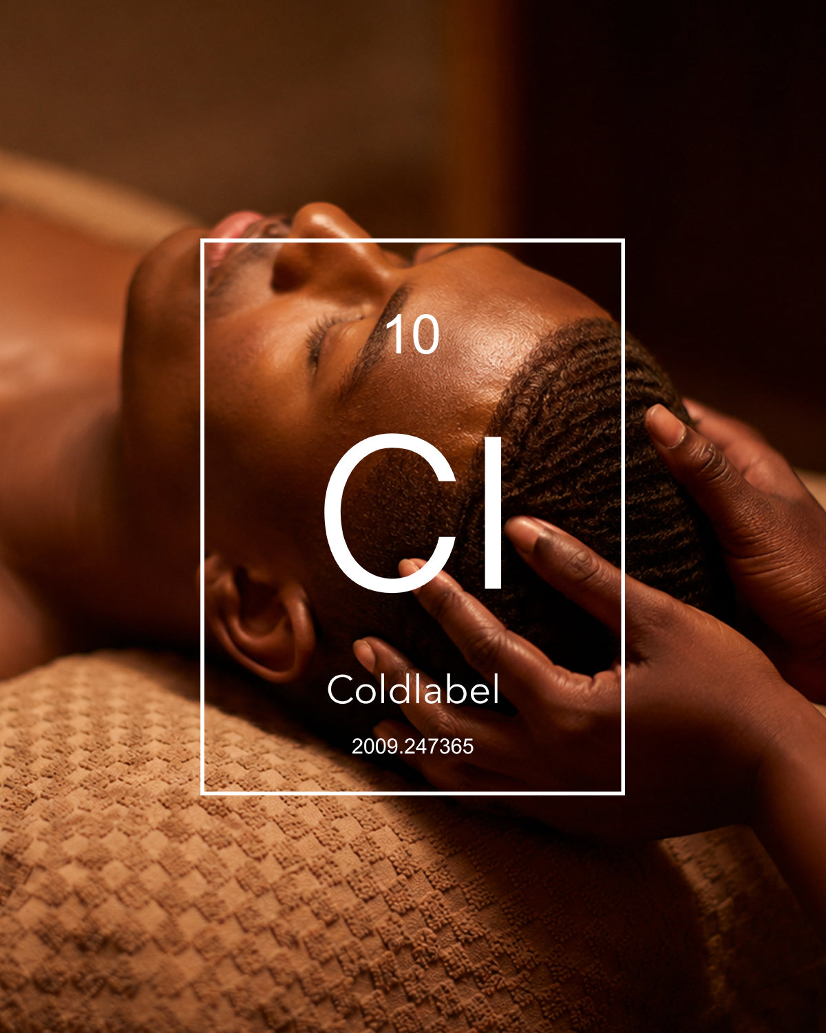 black man head massage