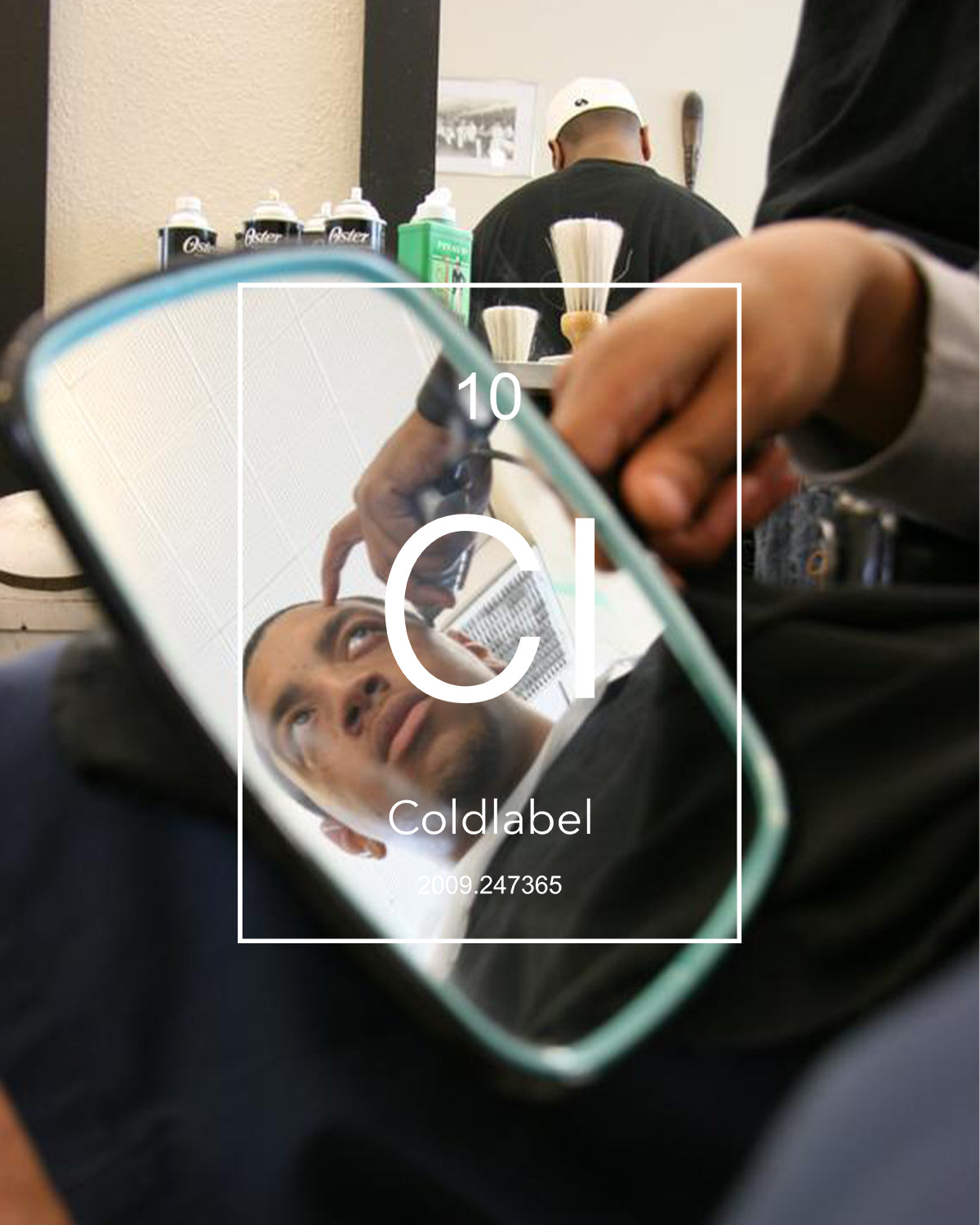 hand mirror barbershop reflection