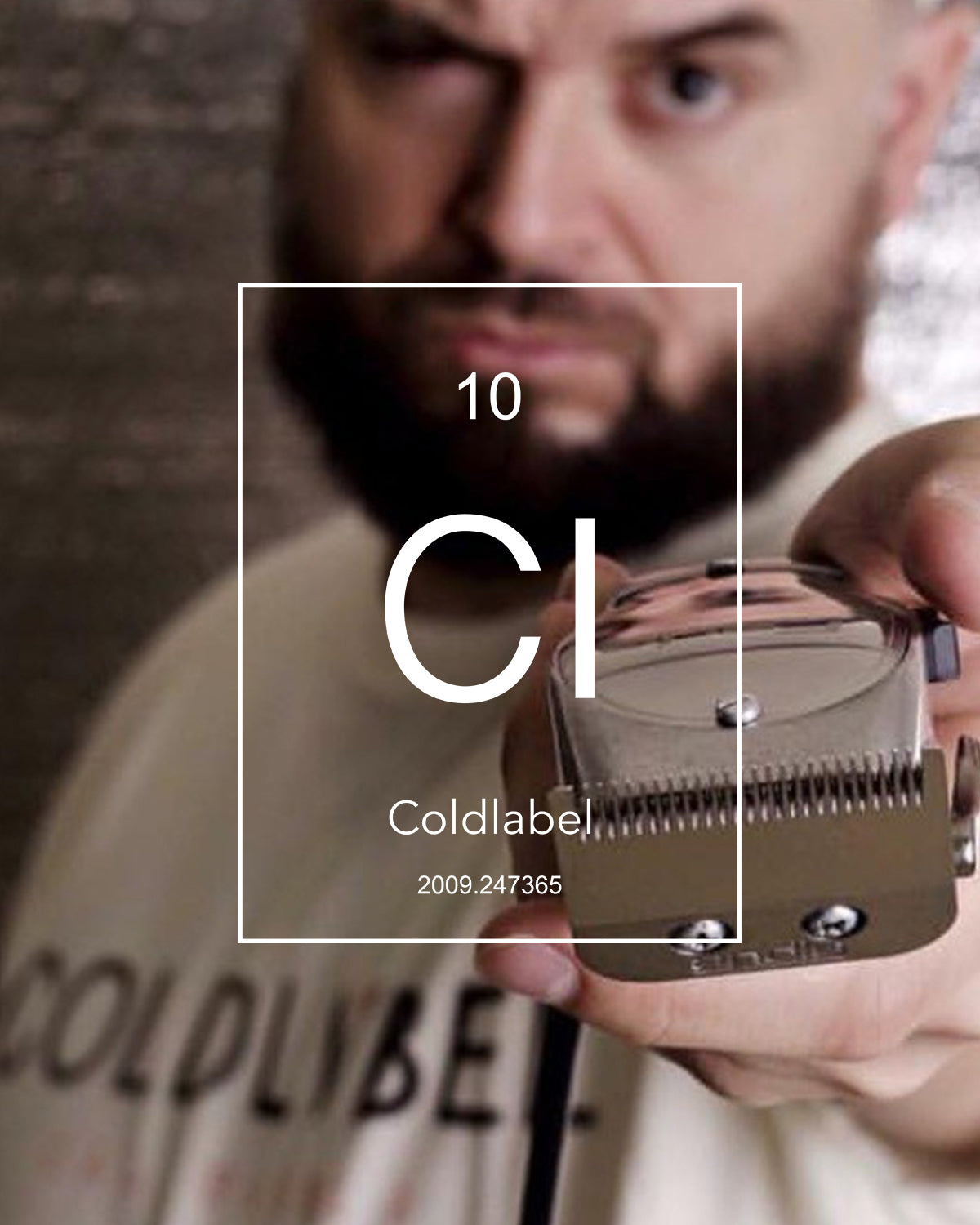 Man holding clippers forward