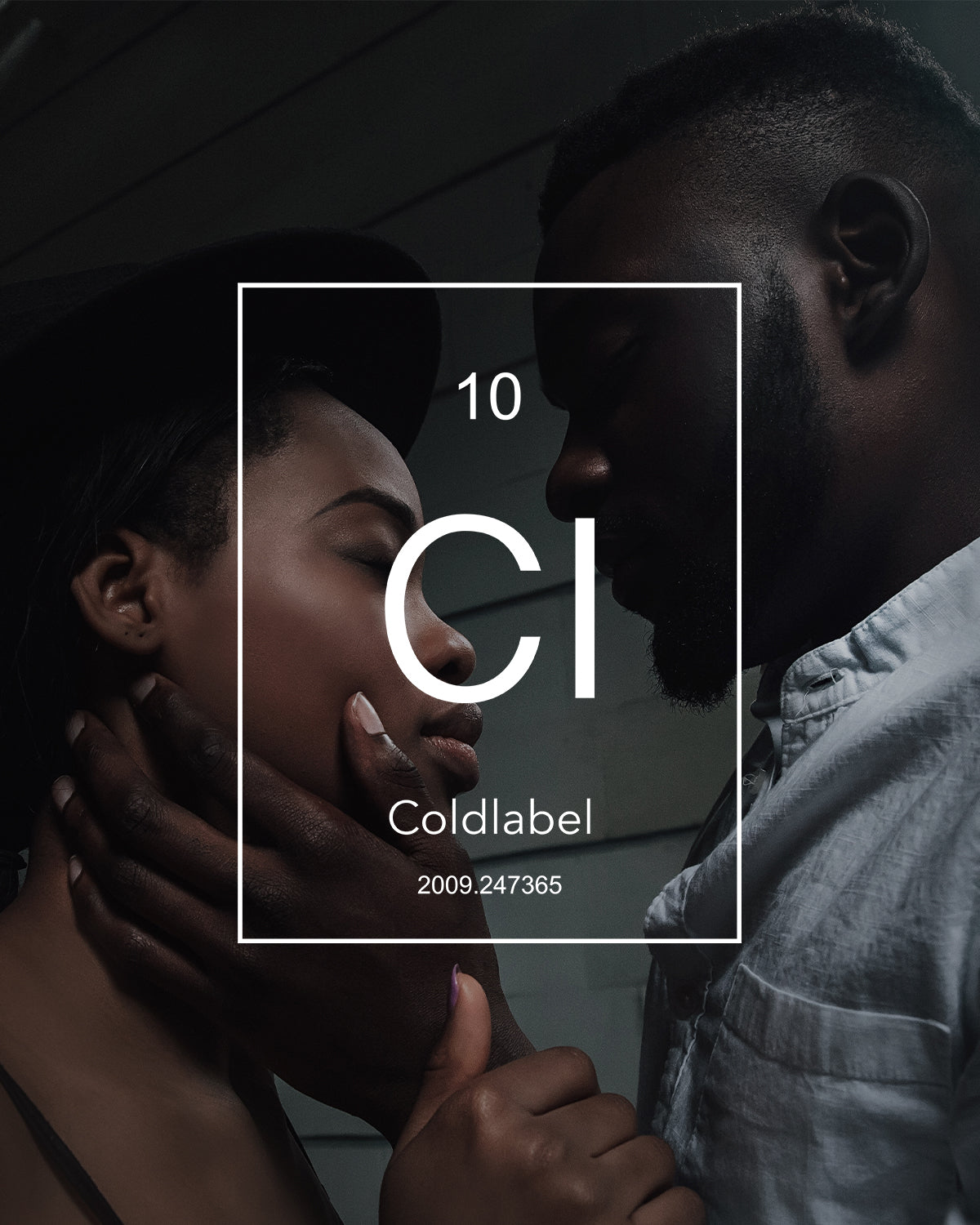 Affectionate black couple