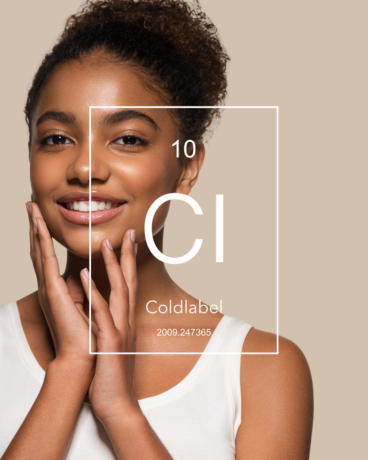 Young woman facial pose